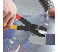 Cisailles À Tôle | Cisailles À Coupe Droite | Ciseaux Aviation Tôle Avec Verrou Sécurité Et Poignée Antidérapante - Pour Rénovation Maison Atelier Réparation Carrosserie Auto Entretien