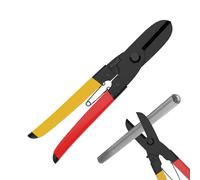 Cisailles De Coupe Métal,Cisailles À Coupe Droite - Ciseaux Aviation Tôle Avec Verrou Sécurité Et Poignée Antidérapante,Pour Atelier Rénovation de Maison Chantier Installation de Gainerie Projet de