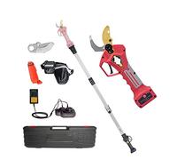 Cisailles de jardin électriques, Sécateur électrique sans fil 400W élagage arbre fruitier bonsaï alimenté lithium avec 2 piles(Shears pole(Case))