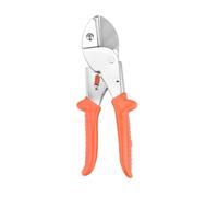 Cisailles de Jardin Poignée Antidérapante Orange, en Acier Inoxydable | Système de Verrouillage Sécurisé, Réutilisable, pour Tiges de Fleurs, Brindilles et Entretien des Pots