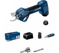 Bosch Professional 12V System sécateur GGP 12V-25 (jusqu’à 4500 coupes par charge, moteur sans charbons, coupes jusqu’à 25 mm, avec 2 batteries de 3,0 Ah)