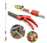 Cisailles de récolte de fruits télescopiques longues, sécateurs de jardin extensibles, sécateur d'arbre à portée avec tête de coupe rotative for la coupe des branches de cueillette de fruits de jardin