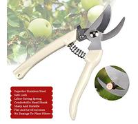 Cisailles de taille en acier inoxydable portatives multifonctionnelles verger polyvalentes avec poignée PVC supérieure ressort à haute élasticité économe effort verrou professionnel pour les branches