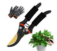 Cisailles florales, ciseaux de jardin à fleurs | 8,46 pouces de cisailles d'élagage ergonomiques professionnelles | Coupe de ciseaux de jardinage, tondeuses à mains pour cueillir des fruits, rec