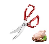Cisailles Volaille, 2 en 1 avec Casse-Noix et Ciseaux pour Aliments, Cisaille Lourde pour Préparation Aliments BBQ Poisson Volaille Poulet Fruits de Mer Maison Crevettes