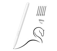 Ciscle Stylet magnétique EMR pour Remarkable 2 - Stylo numérique avec gomme, 4096 niveaux de pression, inclinaison et rejet de paume, livré avec 5 embouts de rechange (blanc)