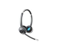 Cisco Casque 562, Casque DECT sans Fil Supra-auriculaire avec Deux écouteurs, Finition Anthracite, Garantie limitée d'un an (CP-HS-WL-562-M-EU=) Charbon