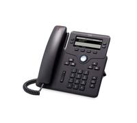 Cisco 6851, Téléphone IP, Noir, Combiné filaire, 4 lignes, 8,89 cm (3.5'), 396 x 162 pixels CP-6851-3PCC-K9=