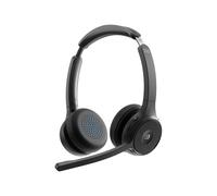 CISCO 722 Wireless Dual On-ear Headset USB-A Bundle-Carbon Black