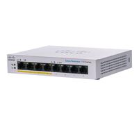 Cisco Business 110 Series 110-8PP-D - Commutateur - non géré - 4 x 10/100/1000 (PoE) + 4 x 10/100/1000 - Montable sur rack, de bureau, fixation murale - PoE (32 W) - Tension CC