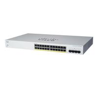Commutateur intelligent Cisco Business CBS220-24FP-4G | 24 ports GE | PoE complète | Ports SFP 4 x 1G | Garantie matérielle limitée de 3 ans (CBS220-24FP-4G-EU)