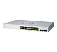 Cisco Business 220 Series CBS220-24P-4G - Commutateur - intelligent - 24 x 10/100/1000 (PoE+) + 4 x Gigabit SFP (liaison montante) - Montable sur rack - PoE+ (195 W) G