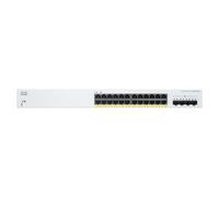 Cisco Business 220 Series CBS220-24P-4X - Commutateur - intelligent - 24 x 10/100/1000 (PoE+) + 4 x SFP+ 10 Go (liaison montante) - Montable sur rack - PoE+ (195 W)