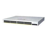 Cisco Business 220 Series CBS220-48P-4X - Commutateur - intelligent - 48 x 10/100/1000 (PoE+) + 4 x SFP+ 10 Go (liaison montante) - Montable sur rack - PoE+ (382 W)