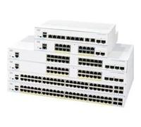 Cisco Business 350 Series CBS350-8P-E-2G - Commutateur - C3 - Géré - 8 x 10/100/1000 (PoE+) + 2 x SFP Gigabit combiné - Montable sur rack - PoE+ (67 W) - remanufacturé G