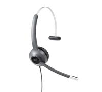 Cisco Casque 521, Casque Filaire Supra-auriculaire 3,5 mm avec Un écouteur, Adaptateur USB-C, Finition Anthracite, Garantie limitée de 2 Ans (CP-HS-W-521-USBC)