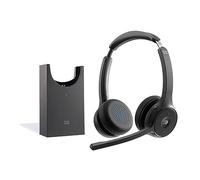 Cisco Casque Headset 722 sans fil double écoute Socle de charge + adaptateur USB‑A Noir carbone