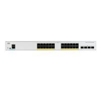 Commutateur réseau Cisco Catalyst 1000-24P-4X-L, 24 Ports GbE PoE+, consommation PoE 195 W, 4 Ports de Liaison Montante 10G SFP+, sans Ventilateur, Garantie à Vie limitée améliorée (C1000-24P-4X-L)