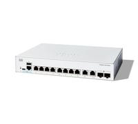 Cisco Catalyst 1200-8T-E-2G - Commutateur - gigabit ethernet - C3 - intelligent - 8 x 10/100/1000 + 2 x combinaison Gigabit SFP/RJ-45 - de bureau, Montable sur rack