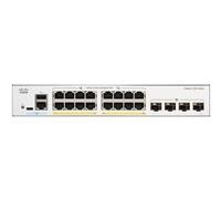Cisco Catalyst 1300-16P-4X - Commutateur - C3 - Géré - 16 x 10/100/1000 (PoE+) + 4 x Ethernet 10 Go SFP+ - Montable sur rack - PoE+ (120 W)