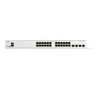 Cisco Commutateur administrable Cisco Catalyst 1300-24FP-4X, 24 Ports GE, PoE complète, Ports SFP+ 4x10GE, Garantie limitée à Vie (C1300-24FP-4X)