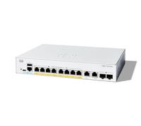 Cisco Catalyst 1300-8P-E-2G Managed Switch, 8 Port GE, PoE, Ext PS, 2x1GE Combo,