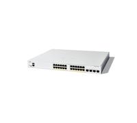 Cisco Catalyst 1300 C1300-24FP-4G : Switch Géré L2/L3 Gigabit Ethernet 24 Ports RJ-45 PoE + 4 SFP, Capacité 56 Gbit/s, QoS, CLI, RJ-45/USB Type-C