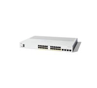 Cisco Catalyst 1300 C1300-24P-4X : Commutateur Géré L2/L3 Gigabit Ethernet 24 ports RJ-45 PoE + 4 SFP+, 128 Gbit/s, QoS, CLI, Mémoire 1Go, Gris