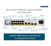 Cisco Catalyst 9200CX - Network Essentials - commutateur - compact - C3 - Géré - 4 x 10/100/1000 (UPOE) + 4 x 100/1000/2.5/5/10G (UPOE) + 2 x SFP+ 10 Go (liaison montante) - Montable sur rack - UPOE (