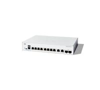 Cisco Catalyst 1200-8T-E-2G - Commutateur - gigabit ethernet - C3 - intelligent - 8 x 10/100/1000 + 2 x combinaison Gigabit SFP/RJ-45 - de bureau, Montable sur rack