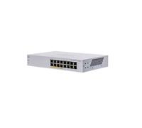 Cisco CBS110-16PP-EU Switch Non-Géré L2 Gigabit Ethernet 16 ports RJ45 (10/100/1000) dont 8 PoE 64W, 32 Gbit/s, QoS, 1U, Rackable
