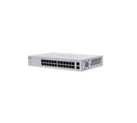 Cisco CBS110-24T-EU : Switch Non-géré L2 Gigabit Ethernet 24 ports RJ-45 10/100/1000 + 2 Combo SFP, 48 Gbit/s, Rack 1U, QoS, 8192 MAC