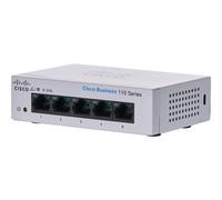 Cisco CBS110-5T-D-EU Commutateur GE non géré à 5 ports, de bureau