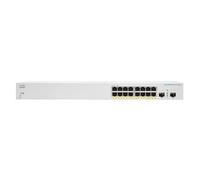 Cisco CBS220-16P-2G Géré L2 Gigabit Ethernet (10/100/1000) Connexion Ethernet, supportant l'alimentation via ce port (PoE) Blanc