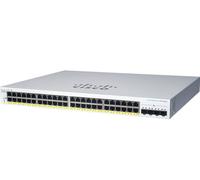 Cisco CBS220-24P-4X Managed L2 Gigabit Ethernet (10/100/1000) Power over Ethernet (PoE) Support Blanc