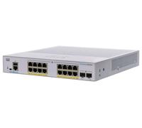Cisco CBS350-16FP-2G-EU Commutateur de réseau géré L2/L3 Gigabit Ethernet (10/100/1000) Argent