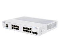 Cisco Commutateur administrable Business CBS350-16T-2G | 16 Ports GE | SFP 2 x 1G | Garantie Limitée à Vie (CBS350-16T-2G)