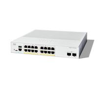 Cisco Commutateur administrable Cisco Catalyst 1300-16P-2G, 16 Ports GE, PoE, Ports SFP 2x1GE, Garantie limitée à Vie (C1300-16P-2G)