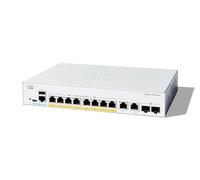 Cisco Commutateur administrable Cisco Catalyst 1300-8FP-2G, 8 Ports GE, PoE complète, Ports combinés 2x1GE, Garantie limitée à Vie (C1300-8FP-2G)