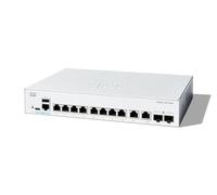 Switch réseau Cisco Catalyst 1300-8T-E-2G - Commutateur - C3 - Géré - 8 x 10/100/1000Base-T + 2 x combinaison Gigabit SFP/RJ-45 - Montable sur rack