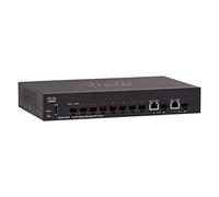 Cisco Commutateur géré Cisco SG350-10SFP, combine 10 Ports Gigabit Ethernet (GbE) et 8 connecteurs SFP et 2 Ports SFP Gigabit Ethernet, protection à vie limitée (SG350-10SFP-K9-EU)