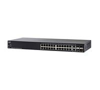 Cisco Commutateur géré Cisco SG350-28, avec 28 ports Gigabit (GbE), combine 24 Ports Gigabit Ethernet RJ45, 2 connecteurs SFP et 2 Ports Gigabit Ethernet, protection à vie limitée (SG350-28-K9-EU)