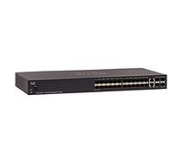 Cisco Commutateur géré Cisco SG350-28SFP, combine 24 Ports Gigabit Ethernet (GbE) et 2 connecteurs SFP et 2 Ports SFP Gigabit Ethernet, protection à vie limitée (SG350-28SFP-K9-EU)