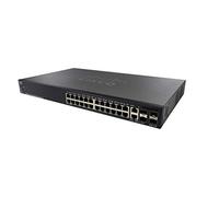 Cisco Commutateur géré empilable Cisco SG550X-24P, combine 24 Ports Giugabit Ethernet (GbE), 195 W PoE, 2 x 10G + 2 x SFP+, routage dynamique L3, protection à vie limitée (SG550X-24P-K9-EU)