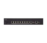 Cisco Commutateur géré SF352-08MP, combine 8 Ports 10/100 Max plus 128 W PoE, 2 Gigabit Ethernet (GbE) SFP, protection à vie limitée (SF352-08MP-K9-EU)