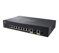 Cisco Commutateur géré SF352-08P, combine 8 Ports 10/100 plus 62 W PoE, 2 Gigabit Ethernet (GbE) SFP, protection à vie limitée (SF352-08MP-K9-EU)