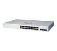 Cisco Commutateur Intelligent Business CBS220-24FP-4X | 24 Ports GE | PoE complète | Ports SFP+ 4 x 10G | Garantie matérielle limitée de 3 ans (CBS220-24FP-4X-EU)