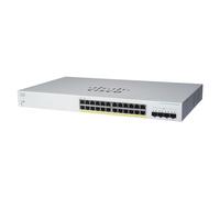 Cisco Commutateur Intelligent Business CBS220-24P-4G | 24 Ports GE | PoE | Ports SFP 4 x 1G | Garantie matérielle limitée de 3 ans (CBS220-24P-4G-EU)