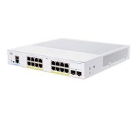 Cisco Commutateur Intelligent Business CBS250-16P-2G | 16 Ports GE | PoE | SFP 2 x 1G | Garantie Limitée à Vie (CBS250-16P-2G)