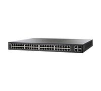 Cisco Commutateur Intelligent SF220-48P avec 48 Ports Fast Ethernet 10/100 plus 2 ports Gigabit Ethernet (GbE), PoE 375 W, protection à vie limitée (SF220-48P-K9-EU)